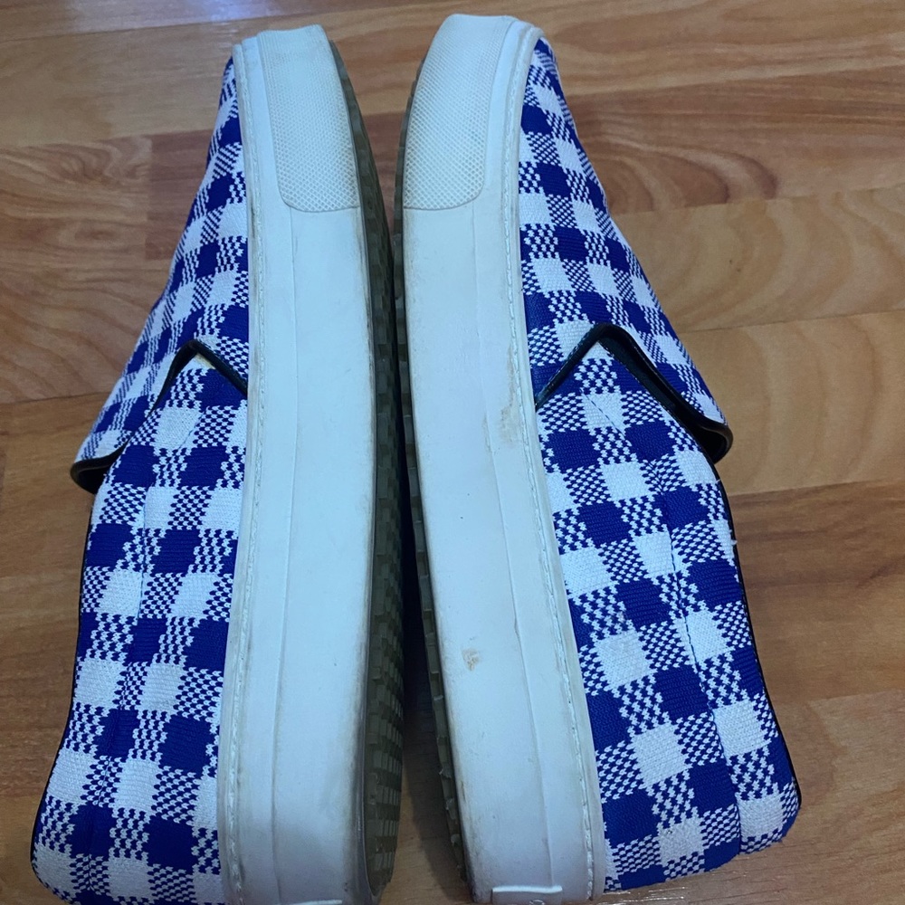 Celine Cobalt Canvas Slip On Sneakers Shoes - Picture 13 of 15